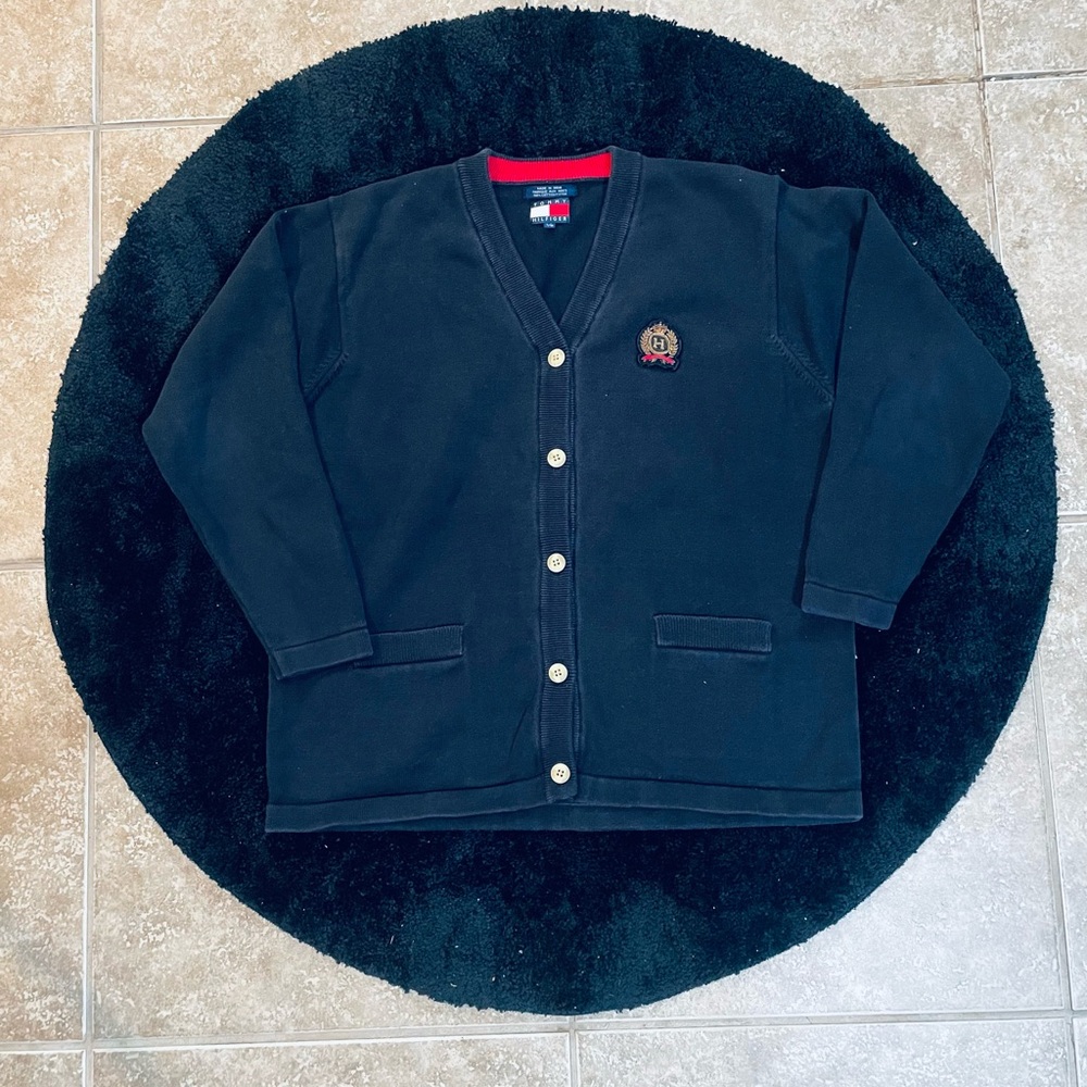 Tommy Hilfiger Cardigan With Embroidered Crest Logo